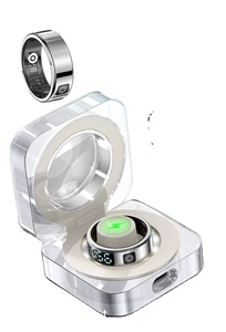 Anillos Inteligentes con Pantalla Táctil Inteligente, 5ATM, Frecuencia Cardíaca, Oxígeno en Sangre, Resistentes al Agua, Carga Inalámbrica - Product Image 5