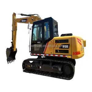 Faça o trabalho com confiança e exporte a máquina escavadora usada SY135-10 original da China para venda em boas condições para a construção