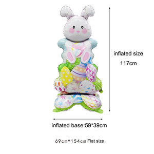 Youlun balon Wortel Kelinci Paskah berdiri besar dekorasi meriah untuk perayaan pesta Paskah - Product Image 5