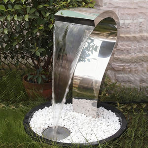Abstrait Moderne Poli Extérieur En Acier Inoxydable <span class=keywords><strong>Boule</strong></span> <span class=keywords><strong>Fontaine</strong></span> Sculpture D'eau Commercial Écologique Garantie 5 Ans - Product Image 1