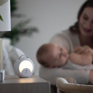 Baby Delight White Noise <b>Sleep</b> Aid With Warm <b>Light</b> Night <b>Light</b> For Babies 0-12 Months Plastic Apple Shaped - Product Image 3