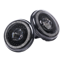 Vente flash - Phares LED Dragon Eyes de 7 pouces homologués DOT avec lumière d'accueil dégradée à démarrage pour Jeep Jk et Mahindra Thar