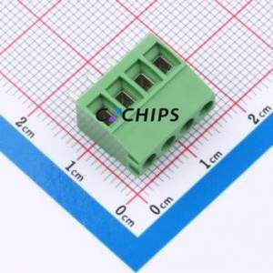 284392-4 Screw Terminal Block Through hole Component (THT),P=3.81mm Connector 3.81mm Green Through Hole 1 - Product Image 1