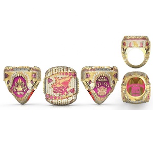 Nuevos anillos de aleación personalizados de campeonato de juego de competición de béisbol para mujeres y niñas - Product Image 1