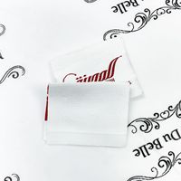 Étiquettes tissées personnalisées en damassé écologique à pliure latérale pour vêtements, chaussures, sacs – Étiquettes en tissu polyester à coudre – Conception privée