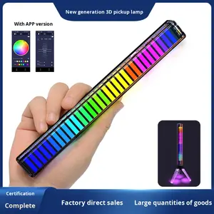 Araba ve Masaüstü için İnternet Ünlüleri Tarafından Renkli Atmosfer Yaratan, RGB Ses Kontrollü, Sensörle Etkilenen, Müzik Sincronizasyonlu LED Işık - Product Image 2