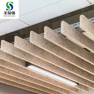 Panneau acoustique en <span class=keywords><strong>laine</strong></span> <span class=keywords><strong>de</strong></span> <span class=keywords><strong>bois</strong></span> <span class=keywords><strong>de</strong></span> haute qualité, protection <span class=keywords><strong>de</strong></span> l'environnement, insonorisation, absorption acoustique, utilisation dans le salon, NRC 90% - Product Image 2