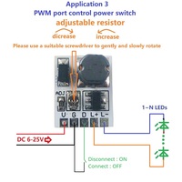 DC 12V 24V LED contrôle de gradation 0-910MA courant constant réglable PWM LED Module de pilote LD24AJTA _ MINI carte pour ESP32