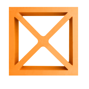 Briques réfractaires en terre cuite rouge légères de haute qualité personnalisées conception de carreaux d'écran croisés fabricant de briques d'argile creuses - Product Image 1