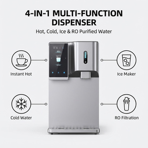 RO浄水器付き製氷機 - 瞬間湯沸かし＆冷水、<10 ℃   氷水、5インチHDスクリーン、水道水フィルター、ポータブル - Product Image 3
