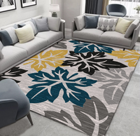 Tapis modernes à poils ras, tissés à la machine, réversibles et antidérapants pour salon et chambre à coucher