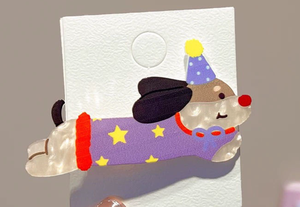 กิ๊บติดผมอะคริลิคการ์ตูนรูปสุนัขและแมวสำหรับเด็กผู้หญิง - กิ๊บติดผมด้านข้างน่ารัก อุปกรณ์ตกแต่งผมอเนกประสงค์ - Product Image 2