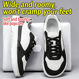 Chaussures de course sportives respirantes pour hommes - Baskets de marche légères et tendance avec amorti, antidérapantes, tige en PU et semelle extérieure en caoutchouc - Product Image 6