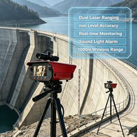 Détecteur de déplacement laser pour surveillance post-catastrophe, détection laser double, sans fil, multi-appareils, outil de sauvetage et d'alerte précoce