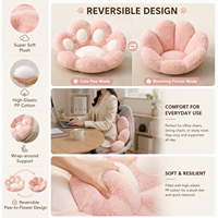 Coussin de siège super doux et confortable personnalisé, en forme de patte de chat, en vente flash, avec rembourrage en coton PP