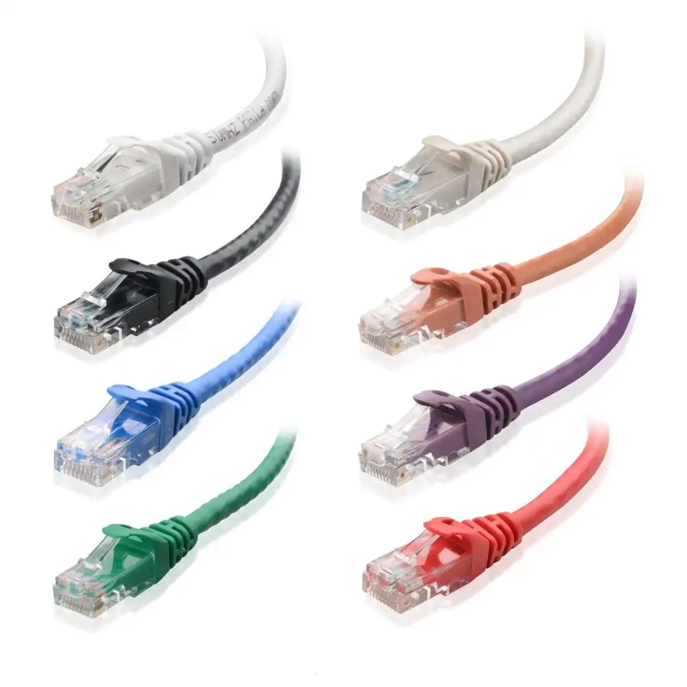 Cable Ethernet de red RJ45 de alta velocidad, OEM, Cat-5e, para enrutador de escritorio y notebook