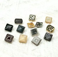 Boutons-pression ronds en alliage de zinc sans nickel, personnalisés avec logo brillant, techniques de placage de luxe pour vêtements masculins Thobe