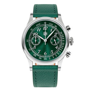 Mouvement à quartz balayage <span class=keywords><strong>VK64</strong></span> montres chronographes à logo personnalisé montre décontractée en cuir étanche pour hommes - Product Image 3