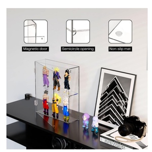 <span class=keywords><strong>Acrylic</strong></span> hiển thị trường hợp <span class=keywords><strong>2</strong></span> lớp rõ ràng hiển thị trường hợp cho Pop hành động con số treo tường hoặc máy tính để bàn chống bụi hiển thị tủ kệ - Product Image 3