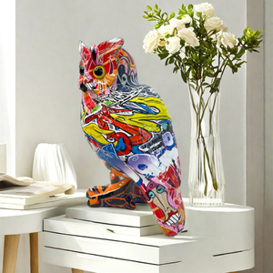 Resina gufo decorazione uccello in resina gufo statua decorazione per la casa <span class=keywords><strong>soggiorno</strong></span> Desktop portico decorazione in resina statuette <span class=keywords><strong>regalo</strong></span> - Product Image 3