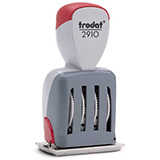 For Trodat Classic 2910/P03/B10 Self-Inking Ink Stamp Plastic Date Stamp with Stock Text for Office Use & Sealing