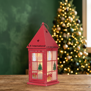 Lanterne en fer résistante à la chaleur, unique et très vendue, pour la décoration de la maison pour Noël - Product Image 3