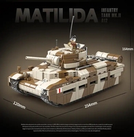En gros Militaire Armée Chars De Combat Jouet Modèle Bloc De Construction DIY Brique Éducatif Construction Réservoirs Jouet