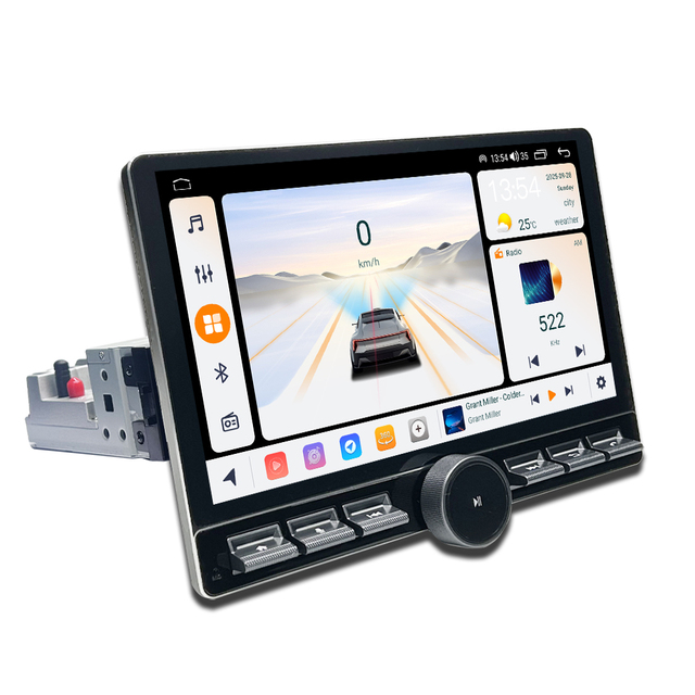 10 Inch 7862s 8Core Android Car Radio Stereo Multimedia System With Carplay DSP 4G Rotary Knob for Universal 1din Headunit