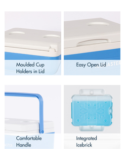 IceMaster Day+ Series 14L Wholesale Latest Portable PU Foaming Handle IceMaster Beige 14L Golf Camping Hard Cooler <b>Box</b> for Fish - Product Image 6