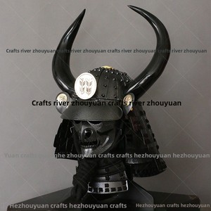 <span class=keywords><strong>Casque</strong></span> de samouraï japonais, pièce d'exposition, accessoire de cinéma et de télévision, objet de collection, décoration, portable, période Sengoku, fer de combat - Product Image 4