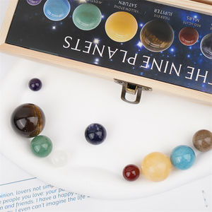 กล่องลูกบอลคริสตัลพลอยรักษาธรรมชาติเก้าดวงสำหรับทำสมาธิ - Product Image 3