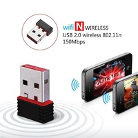 MT7601 mini récepteur Wifi USB 150Mbps USB2.0 adaptateur Wifi sans fil cartes réseau pour mini pc TV Box