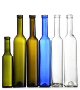 Großhandel alle Arten von 375ml 500ml Glasflasche Eis Weinflasche Alkohol Mini Wodka Probe Glasflasche Wein