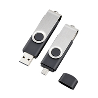 Jaster — clé USB 2.0/3.0 Micro B OTG, Logo personnalisé pivotant, pour smartphone et ordinateur portable