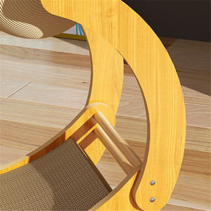 <strong>Cat</strong> Scratch Board With Sisal Ball Kitten Indoor <strong>Climbing</strong> <strong>Frame</strong> Scratching Pad <strong>Cat</strong> Bed 2 in 1 Durable Scratcher Toy - Product Image 5