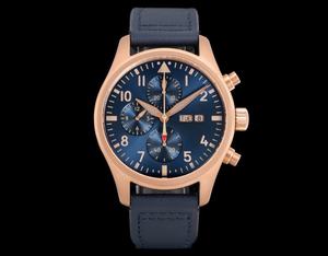 นาฬิกาข้อมือสไตล์นักบิน รุ่นล่าสุด สายสแตนเลสสตีล แฟชั่นธุรกิจ กันน้ำ หรูหรา ระบบจักรกล - Product Image 1