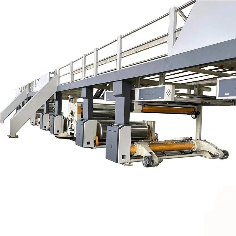 Máquina automática de fabricación de cajas de cartón, línea de producción de 3/5/7/plys de cartón corrugado de la mejor calidad