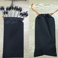 Pieu de camping M10*300mm à filetage hexagonal avec anneau en caoutchouc et grande garniture, tête en acier inoxydable pour fixation de tente ou auvent extérieur, OEM