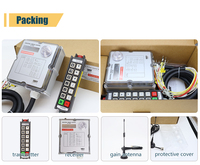 Control Remoto Inalámbrico Industrial de Doble Velocidad con 12 Botones, Interruptor de Botón Pulsador Metálico a Prueba de Agua IP66 para Grúa