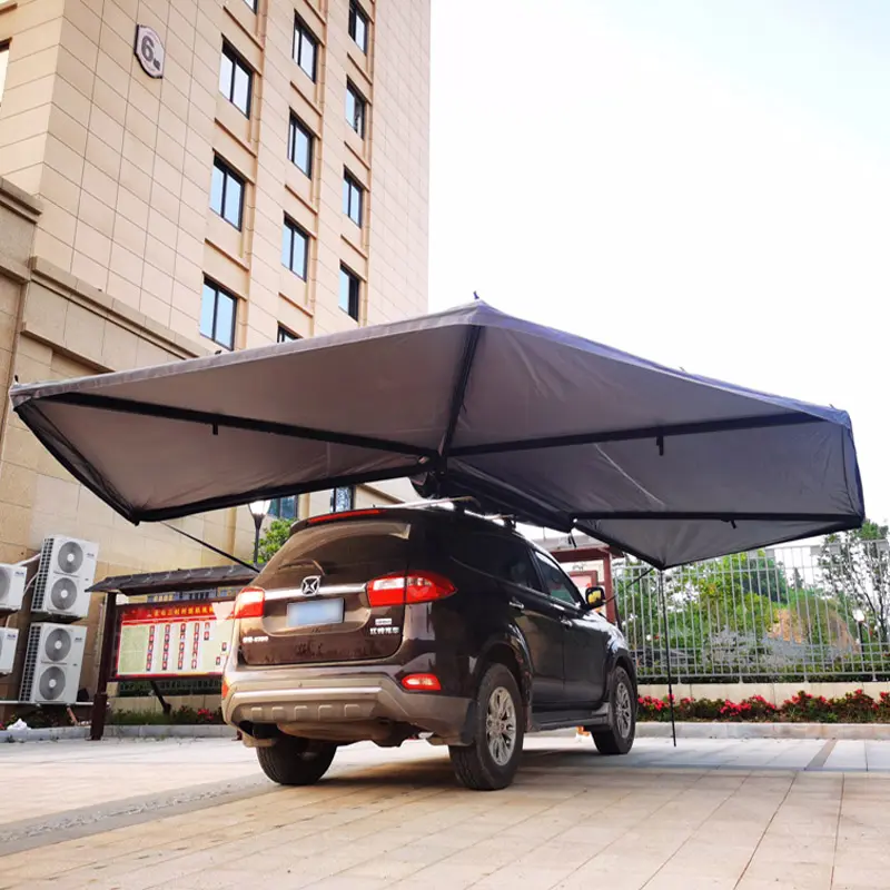 Free standing car 270 foxwing awning car side awning top tent 270 degree