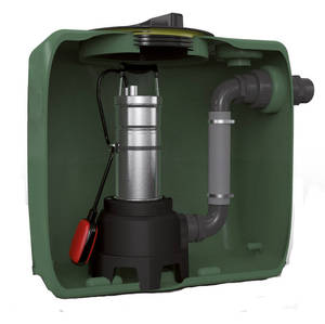 Station <span class=keywords><strong>de</strong></span> <span class=keywords><strong>relevage</strong></span> des eaux usées automatique DABpump FEKABOX 110LT pour <span class=keywords><strong>sous</strong></span>-sols commerciaux et résidentiels (<span class=keywords><strong>pompe</strong></span> et boîtier <span class=keywords><strong>de</strong></span> commande non inclus) - Product Image 2