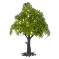 Arbres modèles à feuilles larges HO et N pour maquettes ferroviaires, dioramas architecturaux, et fournitures de paysages DIY