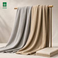 Tissu en suède tissé brossé enduit de PU ultra doux pour housses de coussin de voiture, léger, décoration intérieure, uni, double face