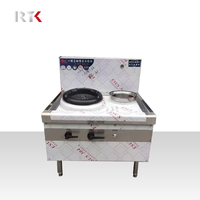 Cuisine commerciale Fabrication en acier Wok à gaz chinois Gamme de cuisson au gaz GPL avec brûleur à flamme de grand feu Cuisinière à gaz en Chine