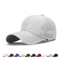 Gorra de béisbol para exteriores de Color sólido para hombres y mujeres, gorra de sol con visera de malla grande transpirable de verano, secado rápido, 100% poliéster