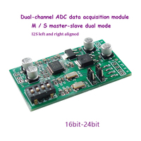 24-Bit-ADC-Datenerfassungskarte 2.0-Kanal AUX Analog Audio zu I2S links und rechts ausgerichtetes digitales Ausgangsmodul