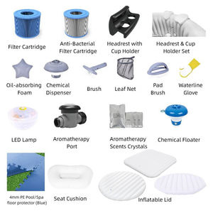 <span class=keywords><strong>Bestway</strong></span> 1A54P0051815 <span class=keywords><strong>Accessoires</strong></span> de <span class=keywords><strong>spa</strong></span> personnalisés Couverture de baignoire 77 "x 24" Garder au chaud Couvercle de <span class=keywords><strong>spa</strong></span> gonflable Couverture gonflable de <span class=keywords><strong>spa</strong></span> rond - Product Image 5