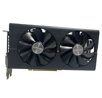 Carte graphique vidéo GPU GDDR5 de jeu de bureau RX580 8 Go d'occasion en gros Interface mémoire avec ventilateur refroidisseur