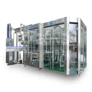 गर्म बिक्री पूर्ण स्वचालित 12000BPH पीईटी बोतल पीने की खनिज जूस भरने की मशीन/RXGF32-32-8