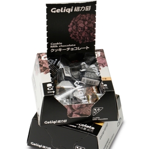 Geliqi Vendita all'Ingrosso di Barrette di Cioccolato al Latte con Biscotto e Crema al Cioccolato 80g, Snack Casalinghi OEM/ODM - Product Image 5